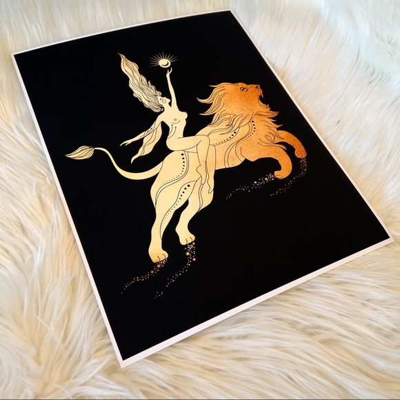 Leo Zodiac Sign Wall Art Print Poster Unframed - Picture 10 of 12